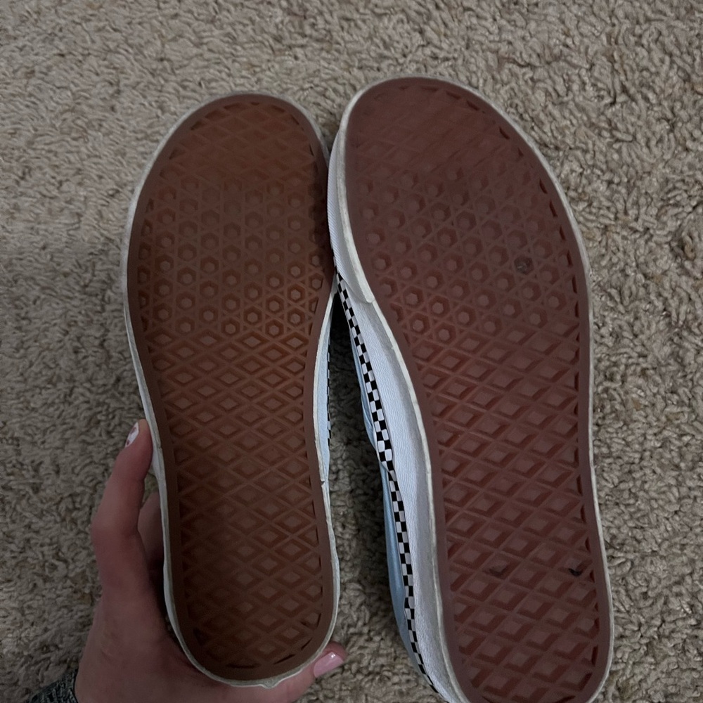 Vans Sky Blue Classic Slip-On Shoes - Picture 5 of 7